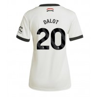 Dámy Fotbalový dres Manchester United Diogo Dalot #20 2024-25 Třetí Krátký Rukáv